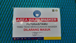 Ada yang butuh stiker seperti ini? Kalapas Wajib Memakai Masker Ketika Masuk Area Lapas Narkotika Jakarta