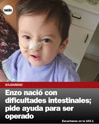 Nació con gastrosquisis, entre otros problemas. Fue operado varias veces y  necesita ser intervenido en Buenos Aires a raíz de padecer síndrome del  intestino corto. Cómo colaborar. 👉 https://n9.cl/yz3xw #ayudaparaenzo  #solidaridad #bariloche #