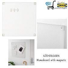 Сёдергарн доска для записей, с магнитами, белый. Ikea Sodergarn Memoboard With Magnets White 60x60 Cm Shopee Malaysia