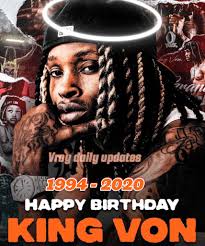 Lil Durk paying tribute to King Von