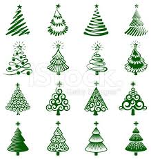 Flat cartoon illustration isolated on white background. Christmas Trees Icon Set Christmas Drawing Christmas Crafts Xmas Crafts