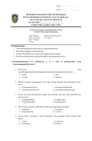 Contoh Soal Seni Budaya Dan Ketrampilan Kelas Iv Sd