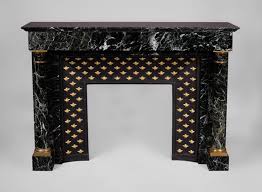 Antique Empire Style Fireplace In Sea Green Marble With Columns Marble Green Marble Empire Style Antiques