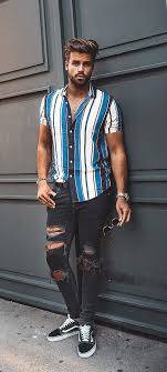 Black And White Striped Shorts Outfit Men 17 Vertical Striped Shirts You Should Definitely Own Right Now Vertical Striped Shirt Vertical Striped Shirt Outfit Trendy Mens Hairstyles