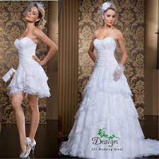 Cheap Wedding Dresses Buy Directly From China Suppliers Strapless Ruched Tiers Short Brid Detachable Wedding Dress Two Piece Wedding Dress Short Wedding Dress