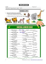 A few centuries ago, humans began to generate curiosity about the possibilities of what may exist outside the land they knew. English Quiz Animal Lovers Quiz