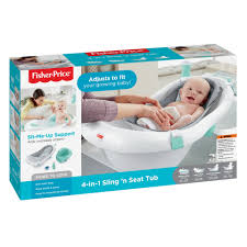 This baby bath has four stages that adapt from newborn to toddler and all the splashes in between. Fisher Price 4 In 1 Sling N Seat Bath Tub In Grey Bed Bath Beyond