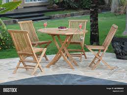 Buy teak garden furniture at great prices. Outdoor Teak Garden Image Photo Free Trial Bigstock