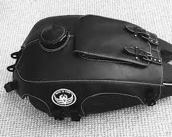 Ural Fuel Gas Tank Cover Of Black Leatherette With Hole For Etsy Leather Gas Tanks Bike Accessories