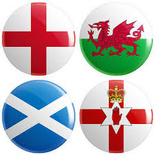 England scotland northern ireland wales. 4 X Uk Flag Button Pin Badges 25mm 1 Inch England Scotland Wales N Ireland Ebay