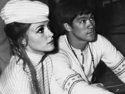 They both left us too soon. Sharon Tate and Bruce Lee. Circa 1966.