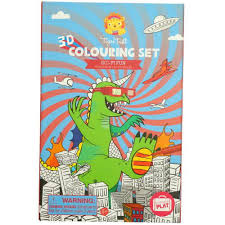Download 3 D Coloring Book Set With Markers