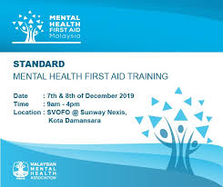 Besides first aid training courses, we also provide first aid certifications (including cpr and aed) as well as leadership and development trainings (such as soft skills training, team building courses, employee training, corporate and leadership training) for our customers. Our First Public Malaysian Mental Health Association Facebook
