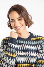 Ella Womens Fair Isle Crew Neck Jumper