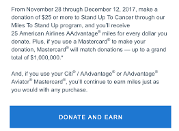 Take on a baking fundraiser, shop the star baker range, or make a donation today. It S Giving Tuesday Aa Will Give You 25x Points For Donations To Stand Up To Cancer Mastercard To Match 1million Monkey Miles