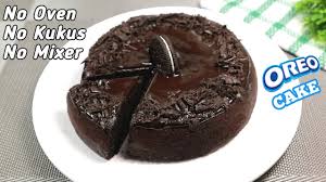 Itulah resep mudah membuat chocolava cake tanpa oven dan mixer. Oreo Cake 3 Bahan Tanpa Kukus Tanpa Oven Youtube
