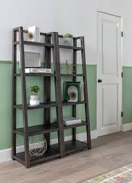 Maybe you would like to learn more about one of these? Pierce Espresso Leaning Bookcase In 2021 Leaning Bookcase Bookcase Small Office Decor