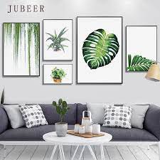 Dengan memaksimalkan ruang atau tembok dinding yang kosong untuk ditambahkan hiasan dinding. Scandinavian Poster Daun Tanaman Hias Dinding Plak Lukisan Untuk Dinding Ruang Tamu Nordic Gaya Dekorasi Rumah Painting Calligraphy Aliexpress