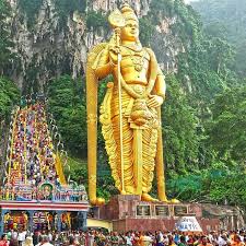 Batu caves, outside kuala lumpur, malaysia, has a muruga temple, which has a statue of lord muruga, more than 140 feet tall. Thaipusam Posts Facebook