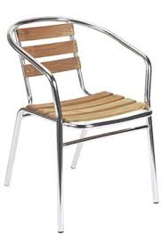 Teak And Aluminum Chair Aluminum Chairs Wood Restaurant Chairs Teak Armchair