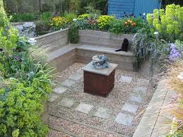 Sometimes For Pleasant And Aesthetics We Often Design A Sunken Space In Our Garden Of Cour Small Backyard Landscaping Small Garden Design Garden Seating Area