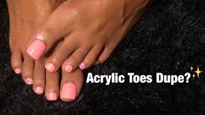 Not finding what you're looking for? Acrylic Toes Dupe Perfect Pink Toes At Home Diy Press On Toe Nails Gel Toes Bling Toes Youtube