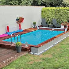 Small And Best Backyard Pool Landscaping Ideas Great Affordable Backyard Ideas Small Pool Design Small Backyard Pools Rectangular Swimming Pools