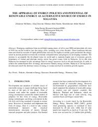 Quality assurance analyst, customer service representative, executive and more on indeed.com. Pdf The Appraisal Of Energy Policies And Potential Of Renewable Energy As Alternative Source Of Energy In Malaysia Khairul Nizam Abdul Maulud Academia Edu