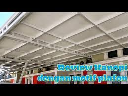Pemasangan atap lebih cepat dan praktis. Peredam Suara Atap Spandek Kanopi Minimalis Dengan Motif Plafon Youtube