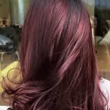 The deep burgundy hue has the slightest cherry red tints that black cherry hair looks best when paired with skin that isn't overloaded with face makeup. 50 Black Cherry Hair Color Ideas For The Sweet Sour Hair Motive Hair Motive