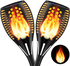 Solar Torch Lights 96 Led Waterproof Flickering Flames Solar Lights Outdoor Solar Spotlights Landscape Decoration Lighting Dusk To Dawn Auto On Off Security Torch Light For Patio Garden Driveway Amazon Com