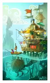 Water World Davina Benier Art Environment Concept Art Cool Art