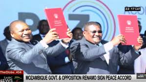 The renamo insurgency was a guerrilla campaign by militants of the renamo party in mozambique. Mozambique Government Opposition Renamo Sign Historic Peace Pact Sabc News Breaking News Special Reports World Business Sport Coverage Of All South African Current Events Africa S News Leader