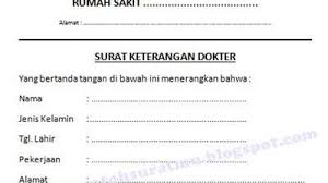 Surat izin dokter kosong pdf. Contoh Surat Dokter Di Medan Contoh Surat