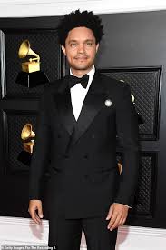 Busty teen brunette is arrested by an lp officer for stealing jewelry.the officer conducts a strip search and he found the. Grammy Awards 2021 Host Trevor Noah Takes To The Red Carpet In A Tuxedo Daily Mail Online