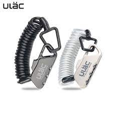 ulac mini bike lock 1200mm fold backpack cycling helmet bicycle cable lock 3 digit combination anti theft bike bicycle lock bicycle lock bike lock mini bike