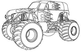 Free trucks coloring pages for download (pdf) welcome to our collection of free trucks coloring pages. Monster Truck Coloring Pages For Kids Drawing With Crayons