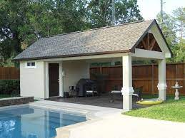 Photos of pool house designs with diy building plans for pool homes and best interior decorating tips. Image Result For Pool House Designs Pool Houses Simple Pool Pool House