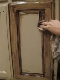 Antiquing Stain Over Paint Messy Messy Be Sure To Cover The Entire Surface With The Stai Glazed Kitchen Cabinets Painting Kitchen Cabinets Painting Cabinets