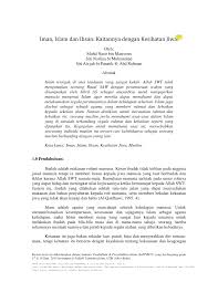 Pdf Iman Islam Dan Ihsan Kaitannya Dengan Kesihatan Jiwa