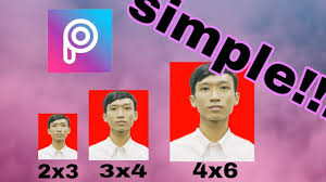 Buat Pas Foto Background Merah Ukuran 2x3 3x4 4x6 Dengan Hp Android Kalian Youtube
