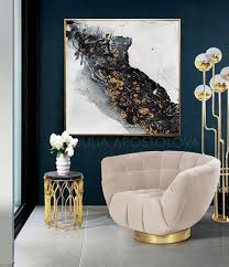 Black And Gold Wall Art Canvas White Black And Gold Abstract Painting Canvas Print Large Etsy Black Wall Art Elegant Wall Art Gold Abstract Painting