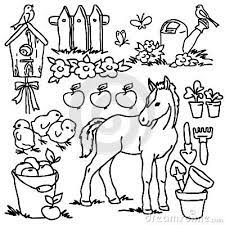 pin on colorier la ferme coloriage pomme