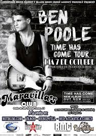 Concierto De Ben Poole En Madrid Concierto Madre New Album