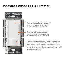 Please be willing to deal with a slight louder buzz than normal from the cfl bulbs. Lutron Maestro 1 25 Amp 1 Pole Motion Sensor Dimmer Light Switch At Menards