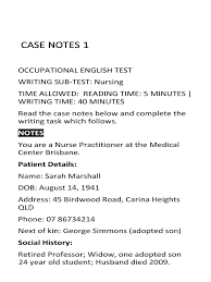 When writing about mental health, the words we use and the way we frame our ideas can have unintended consequences or reinforce negative stereotypes. Oet Writing Case Notes 1 35 Mobile Pdf Ebola Virus Disease Breastfeeding