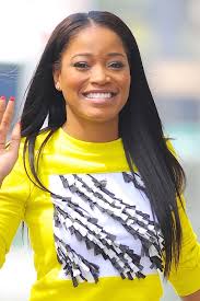 Keke Palmer Straight Black Angled, Flat-Ironed Hairstyle