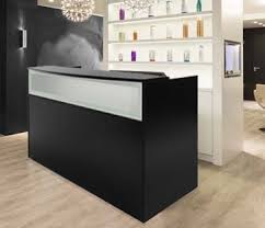 Learn the definition of 'receptionist desk'. Black Salon Reception Desk Modern Office