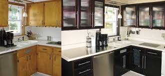 Cabinet refacing involves cosmetic changes like replacing kitchen cabinet doors and hardware or adding a wood veneer or layer of paint. Diy Kitchen Cabinets Makeover How To Install New Cabinet Glass Inserts