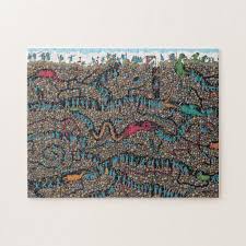 Where S Waldo Underground Hunters Jigsaw Puzzle Zazzle Com In 2020 Wheres Waldo Jigsaw Puzzles Print Images